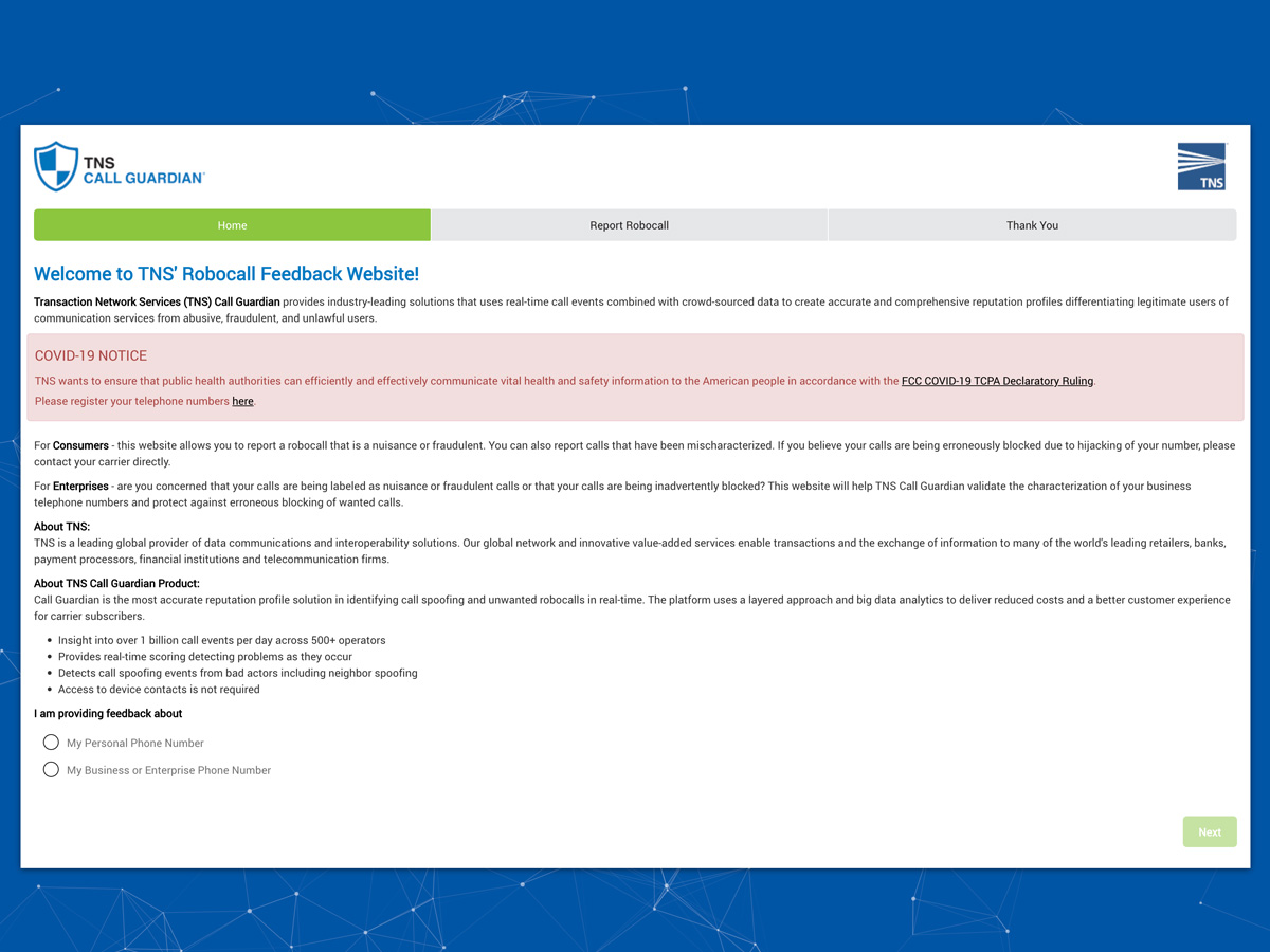 robocall feedback