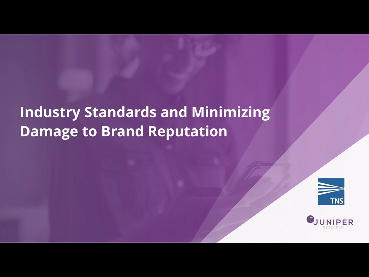 Industry Standards and Minimizing Damage to Brand Reputation webinar