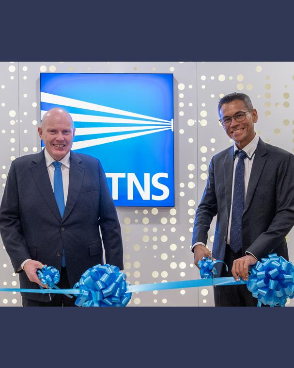 John Tait and Ganesh Satkunalingam unveiling the new TNS Malaysian Hub.
